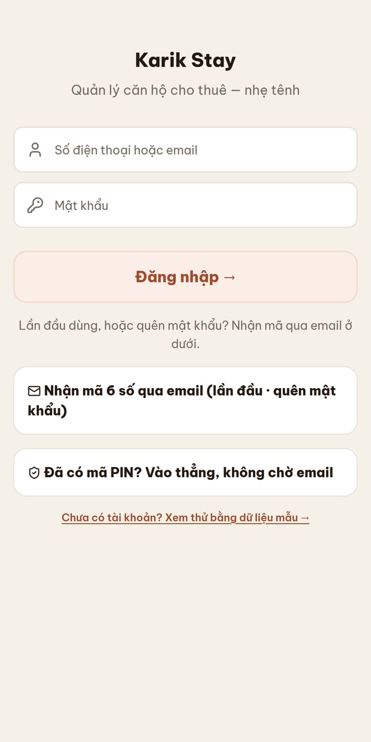Màn Đăng nhập